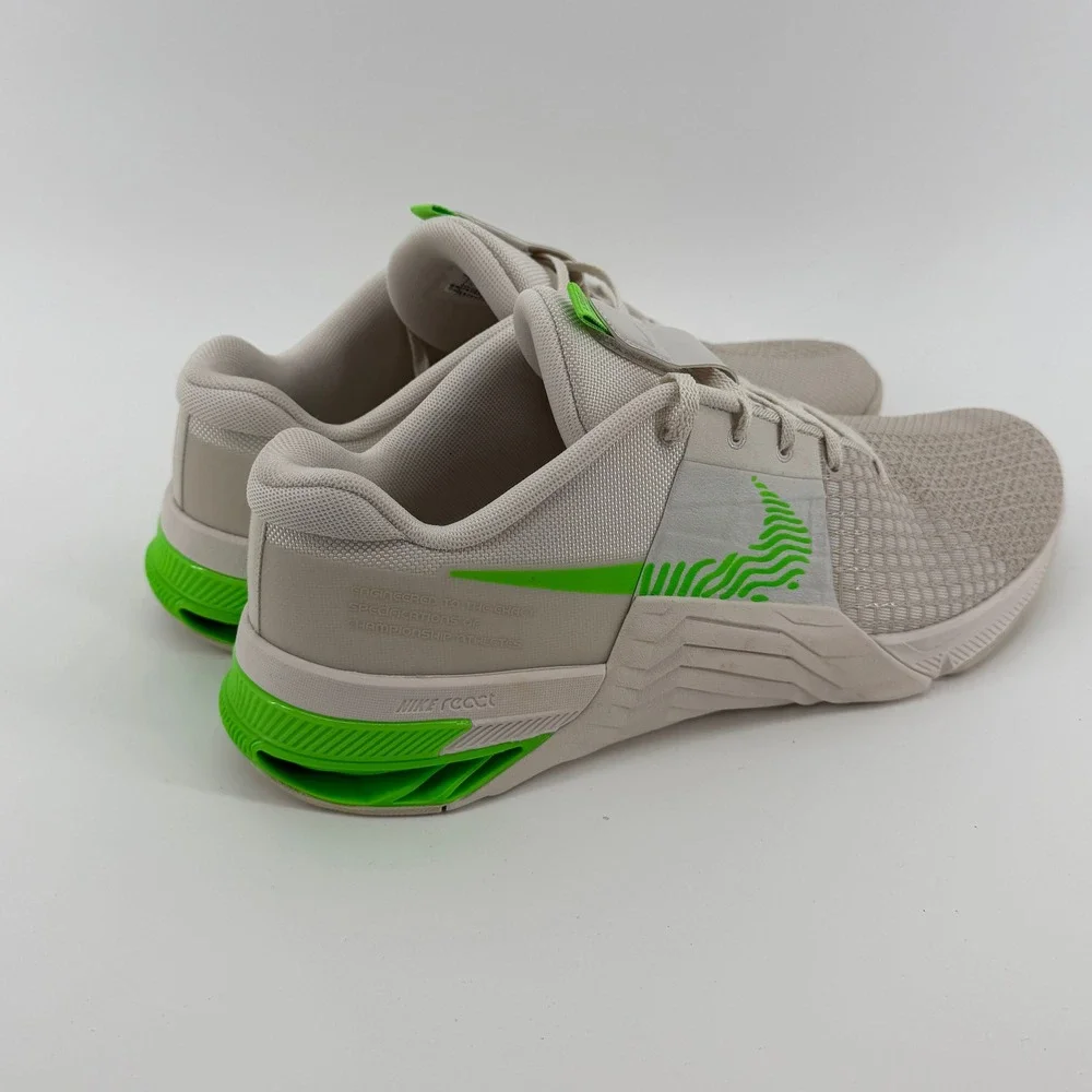 Nike Metcon 8 Mens Training Shoes Sand Electric Green DO9328-006 Size 13